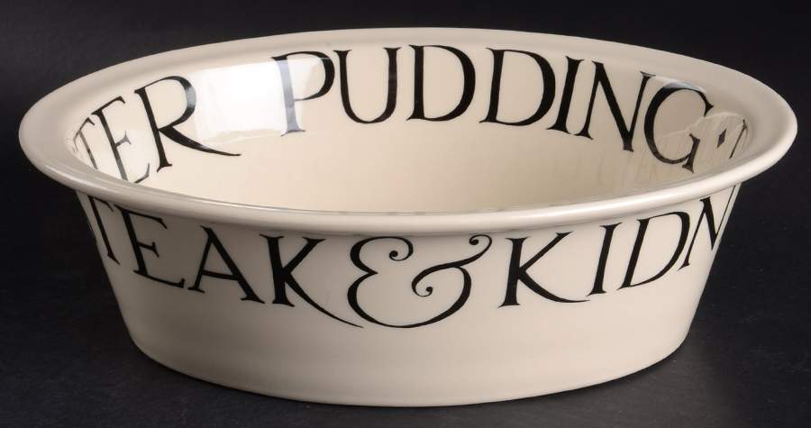 Black Toast & Marmalade 11" Oval Baker by Emma Bridgewater-1