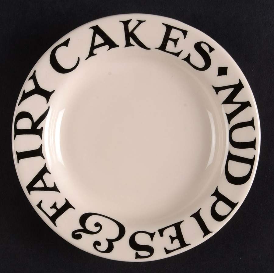 Black Toast & Marmalade 4" Toy Plate by Emma Bridgewater-1