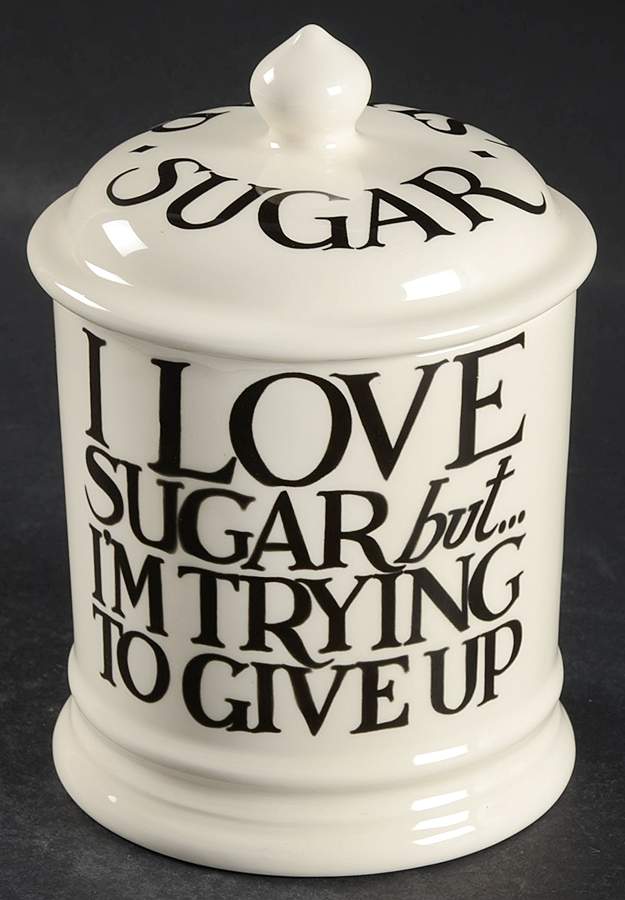 Black Toast & Marmalade Sugar Canister & Lid by Emma Bridgewater-1