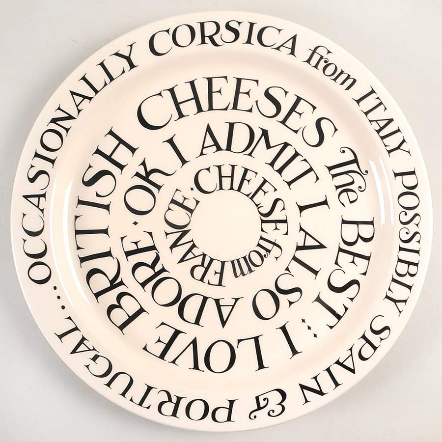Black Toast & Marmalade Cheese Serving Plate by Emma Bridgewater-1