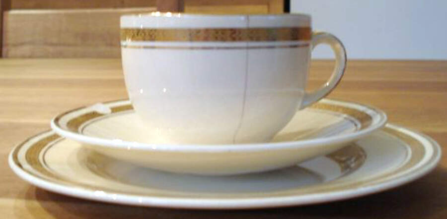 5680 Flat Cup & Saucer Set by Burgess & Leigh-1