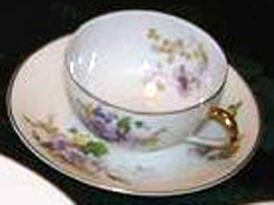 Ber397 Flat Cup & Saucer Set by Bernardaud-1