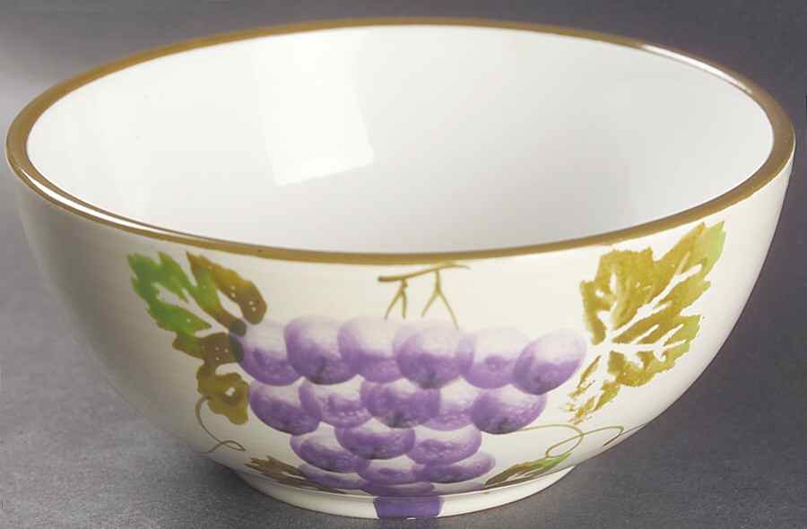 Wine Grapes Soup/Cereal Bowl by Baum Brothers-1