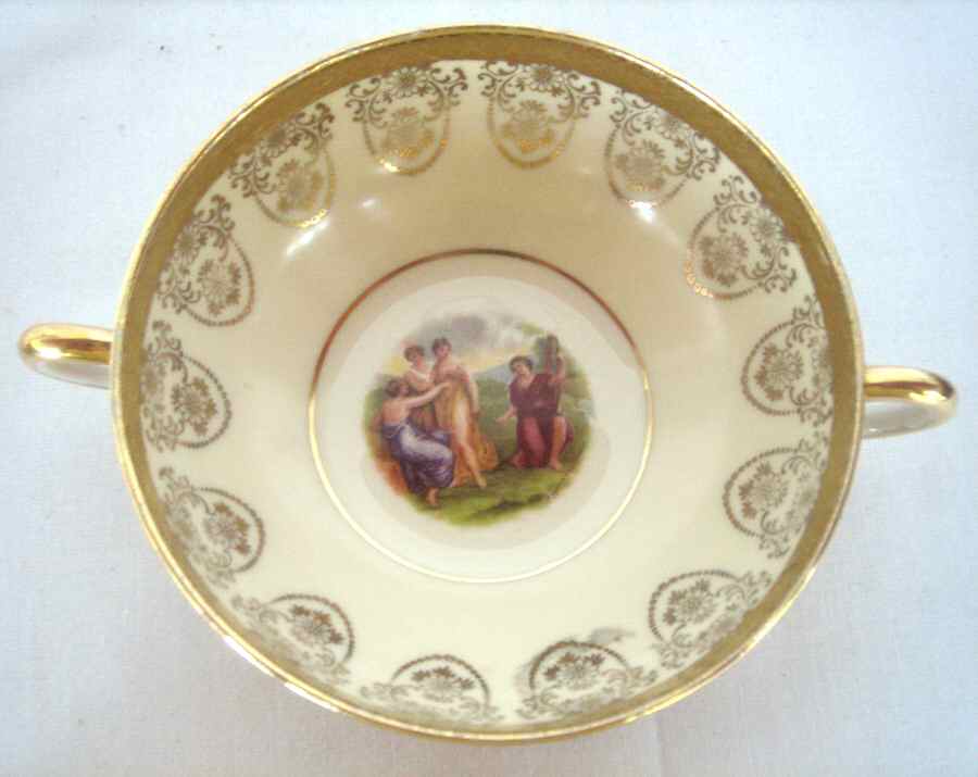 BLK119 Footed Cream Soup Bowl by Black Knight-1