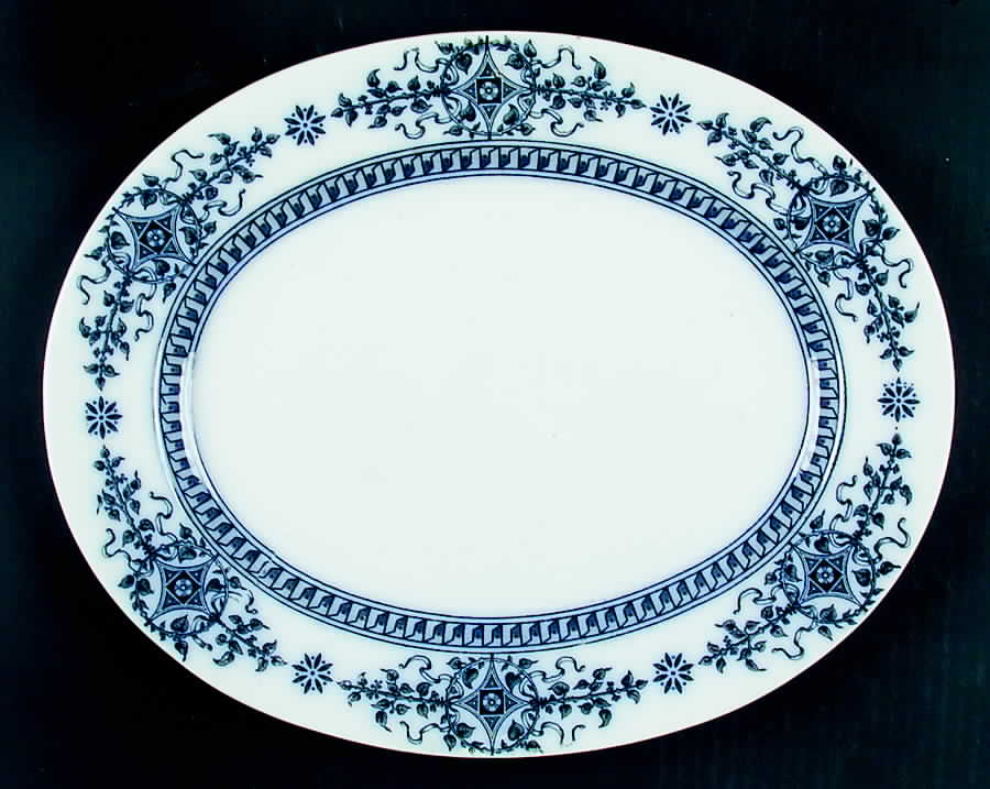 Trebizono 12" Oval Serving Platter by Brown, Westhead & Moore-1