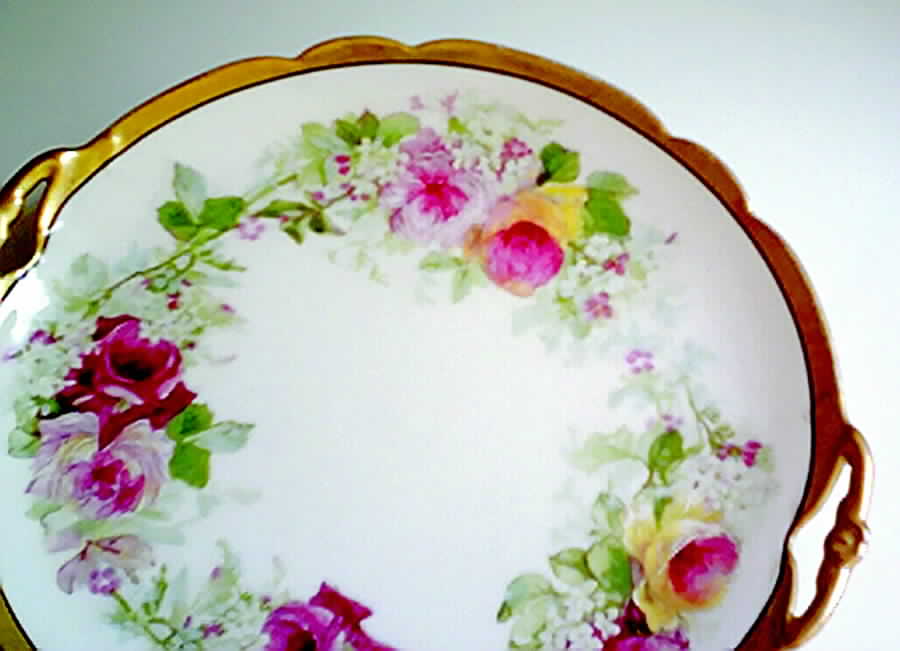 BOG79 Handled Cake Plate by George Borgfeldt-1