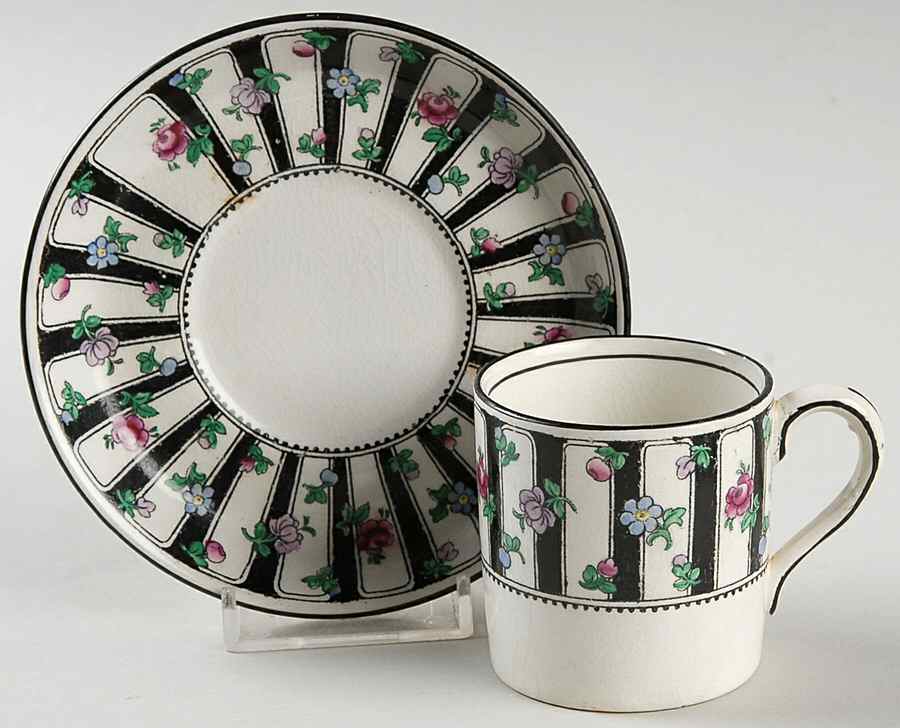 1181 Flat Demitasse Cup & Saucer Set by Booths-1