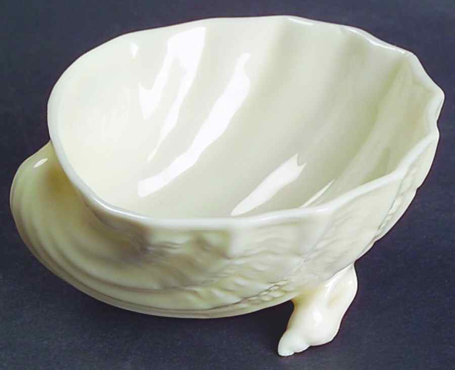 Neptune White Salt Dip by Belleek Pottery (Ireland)-1