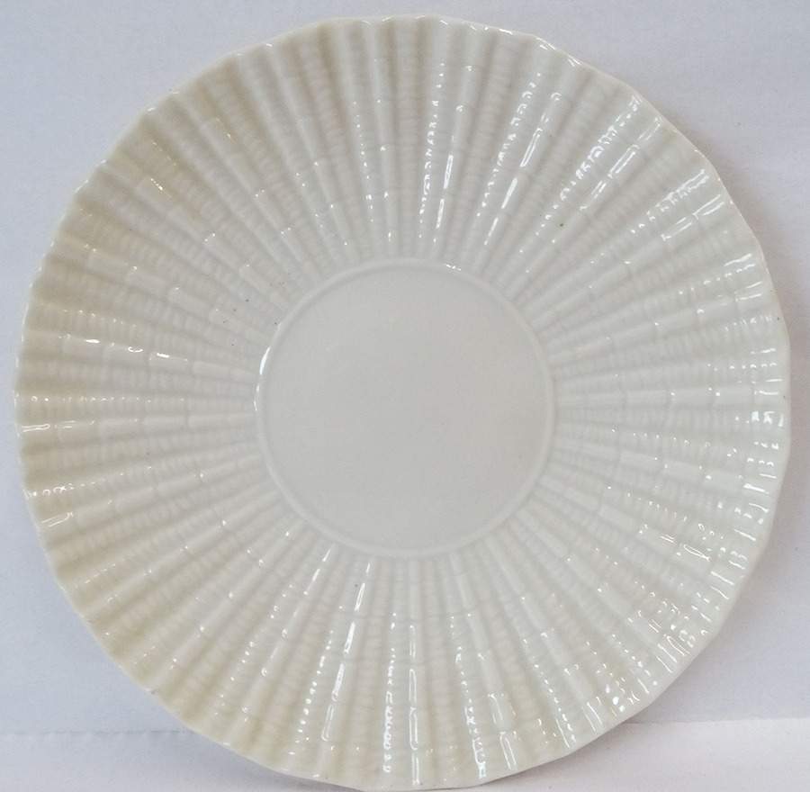 Neptune White Salad Plate by Belleek Pottery (Ireland)-1