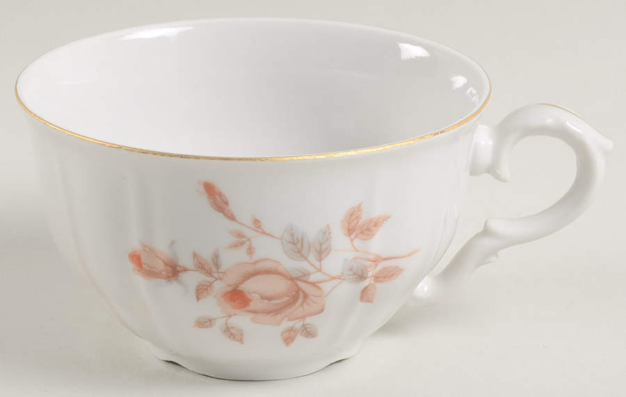 Alpin Rose (Roses on Side) Flat Cup by Bohemia Ceramic Works-1