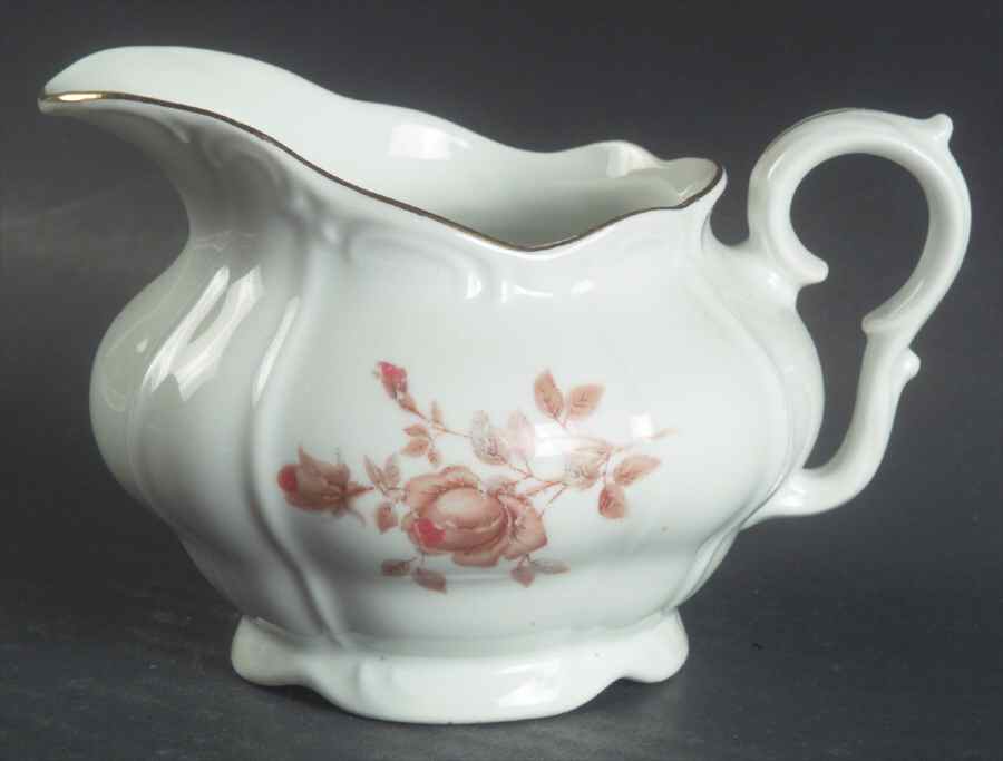 Alpin Rose (Roses on Side) Creamer by Bohemia Ceramic Works-1