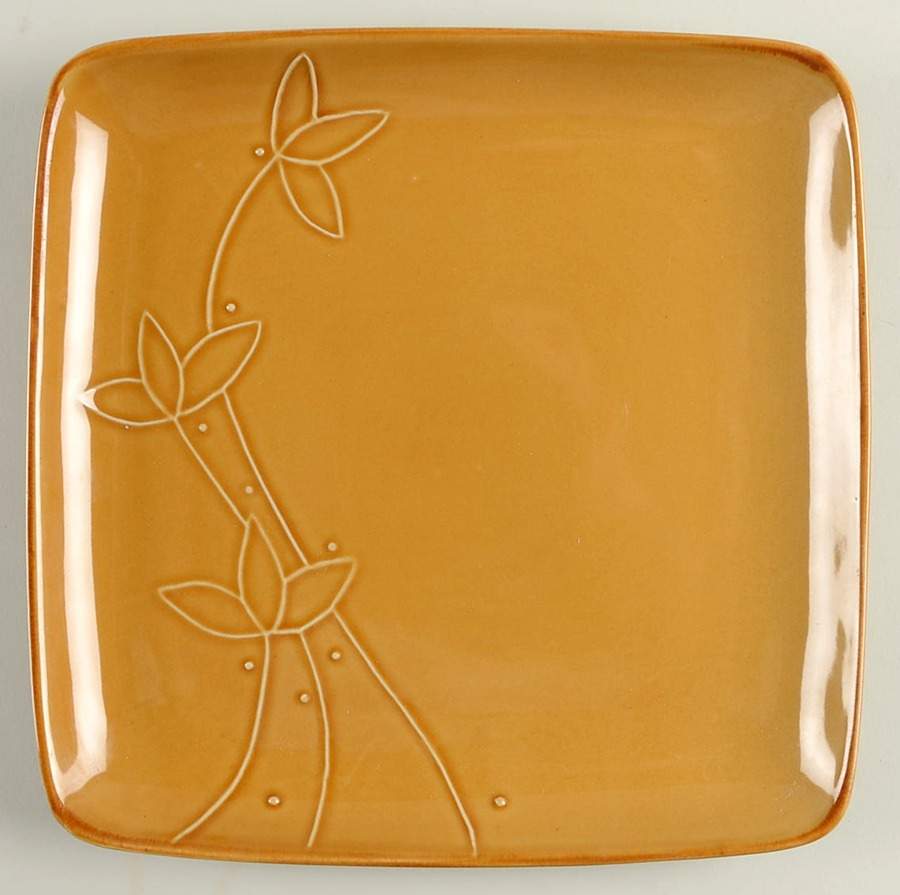 Retro Embossed Yellow (Retro Collection) Dinner Plate by Baum Brothers-1