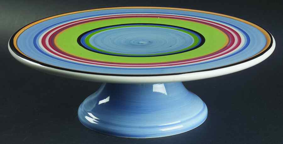 Salsa 12" Diameter Pedestal Cake Stand by Block-1
