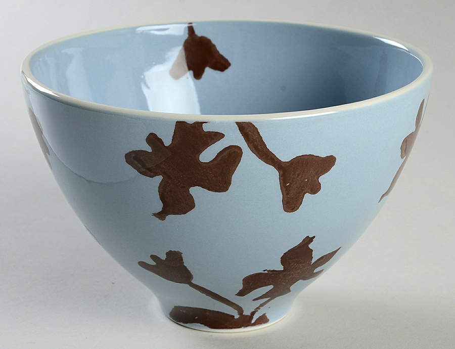 Chocolate Montalla Cornflower Blue Coupe Cereal Bowl by Bionda-Bruna, LLC-1