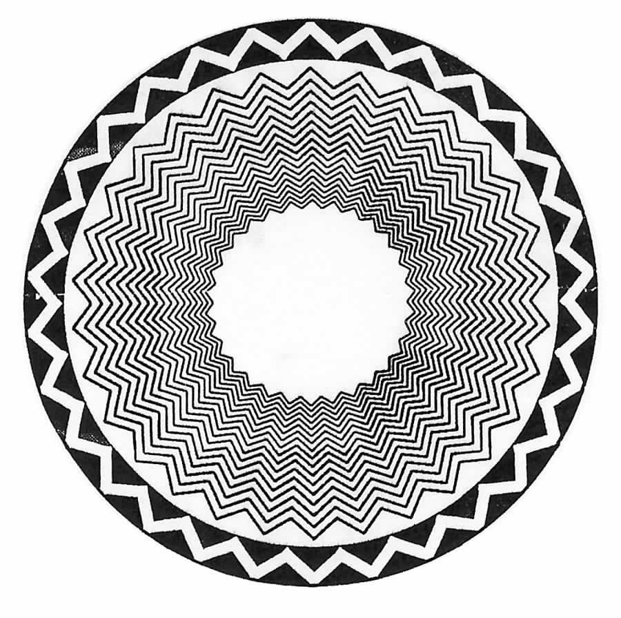 Black & White Saucer for Flat Cup by Bopla (Switzerland)-1