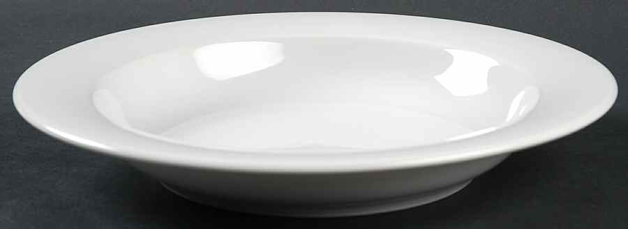 Black & White Rim Soup Bowl by Bopla (Switzerland)-1