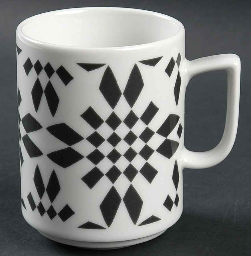 Black & White Mug by Bopla (Switzerland)-1