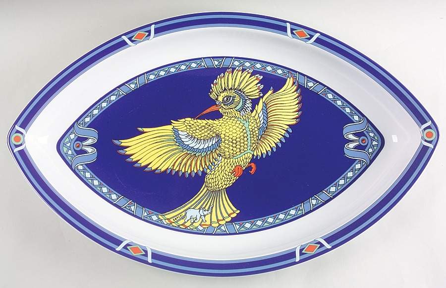 Original 20" Oval Serving Platter by Bopla (Switzerland)-1