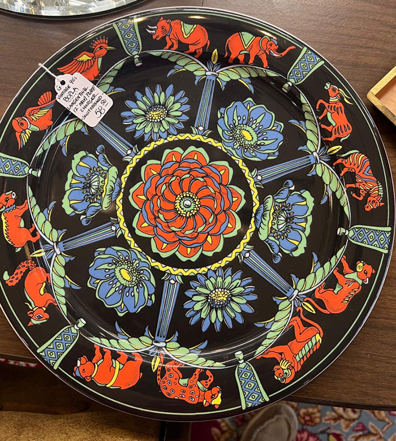 Original Wild Rose Service Plate (Charger) by Bopla (Switzerland)-1