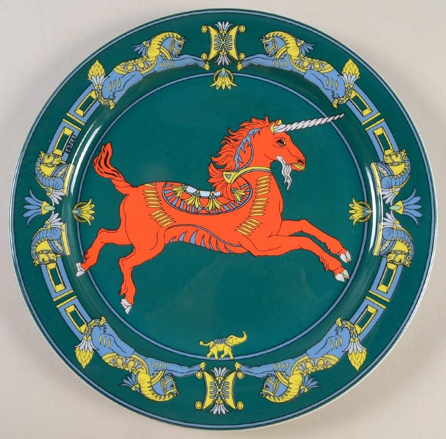 Original Unicorno Dinner Plate by Bopla (Switzerland)-1
