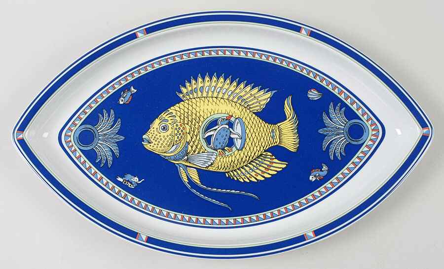 Original 16" Oval Serving Platter by Bopla (Switzerland)-1