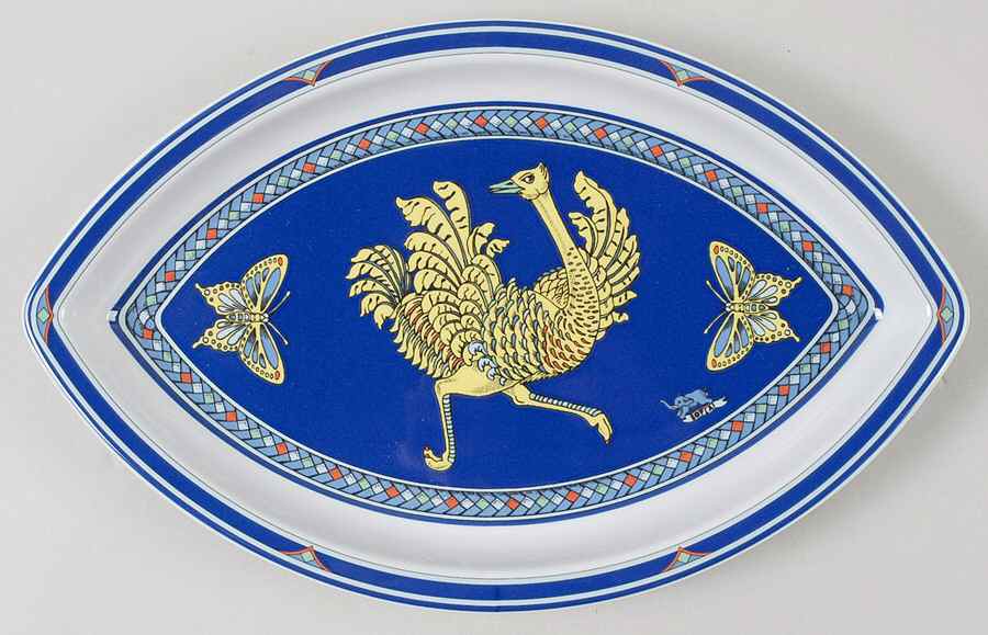 Original 12" Oval Serving Platter by Bopla (Switzerland)-1