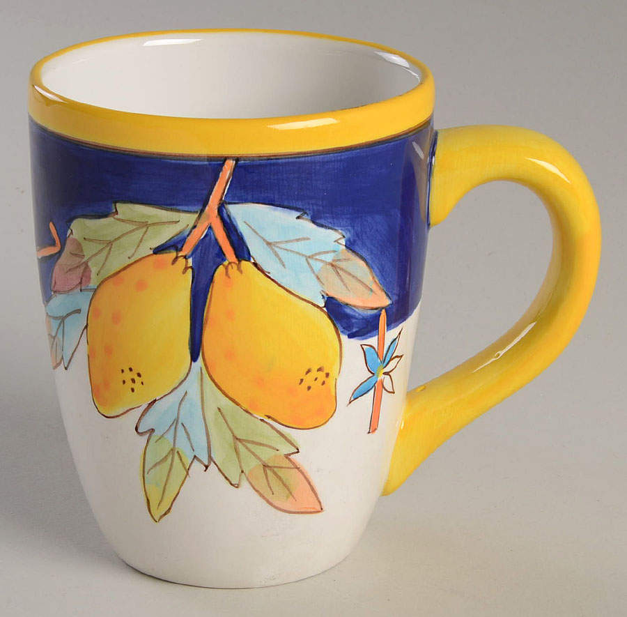 Lemons on Blue Collection Mug by Baum Brothers-1