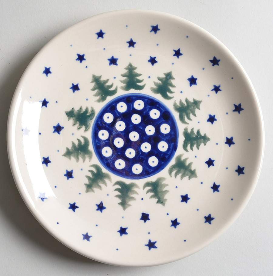BOW2 Crescent Salad Plate by BOLESLAWIEC-1