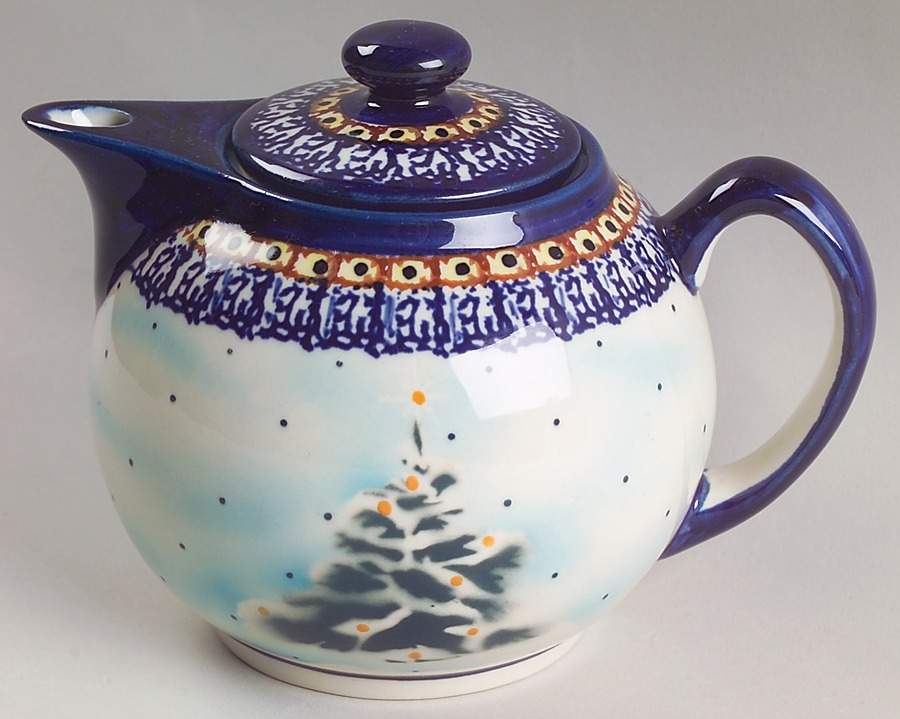 BOW2 Teapot & Lid by BOLESLAWIEC-1