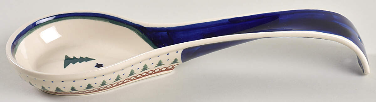 BOW2 Spoon Rest/Holder (Holds 1 Spoon) by BOLESLAWIEC-1