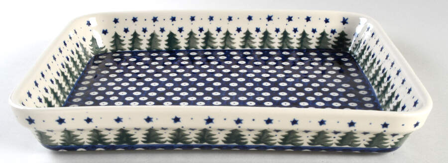 BOW2 13"  Rectangular Baker by BOLESLAWIEC-1