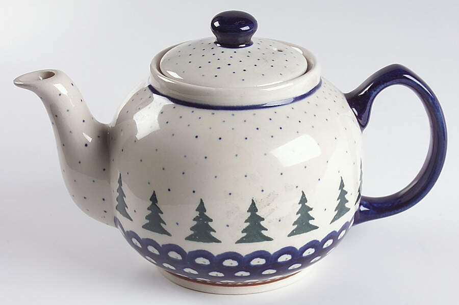 BOW2 Teapot & Lid by BOLESLAWIEC-1