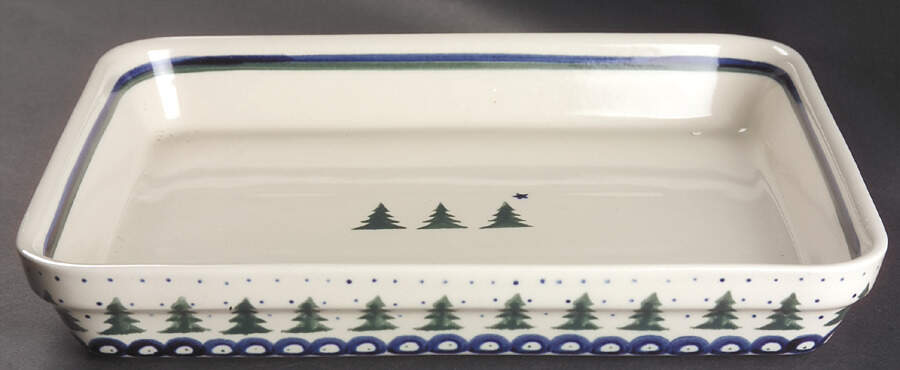 BOW2 12" Rectangular Baker by BOLESLAWIEC-1