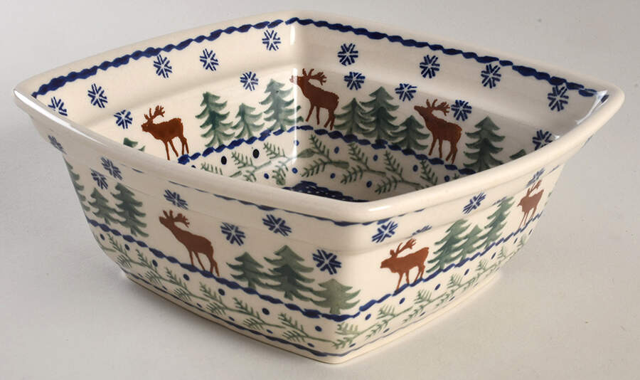BOW2 7" Square Vegetable Bowl by BOLESLAWIEC-1