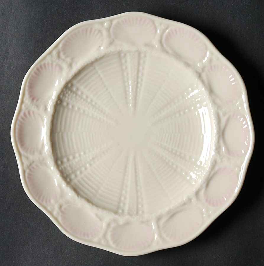 New Shell Pink (No Trim) Bread & Butter Plate by Belleek Pottery (Ireland)-1