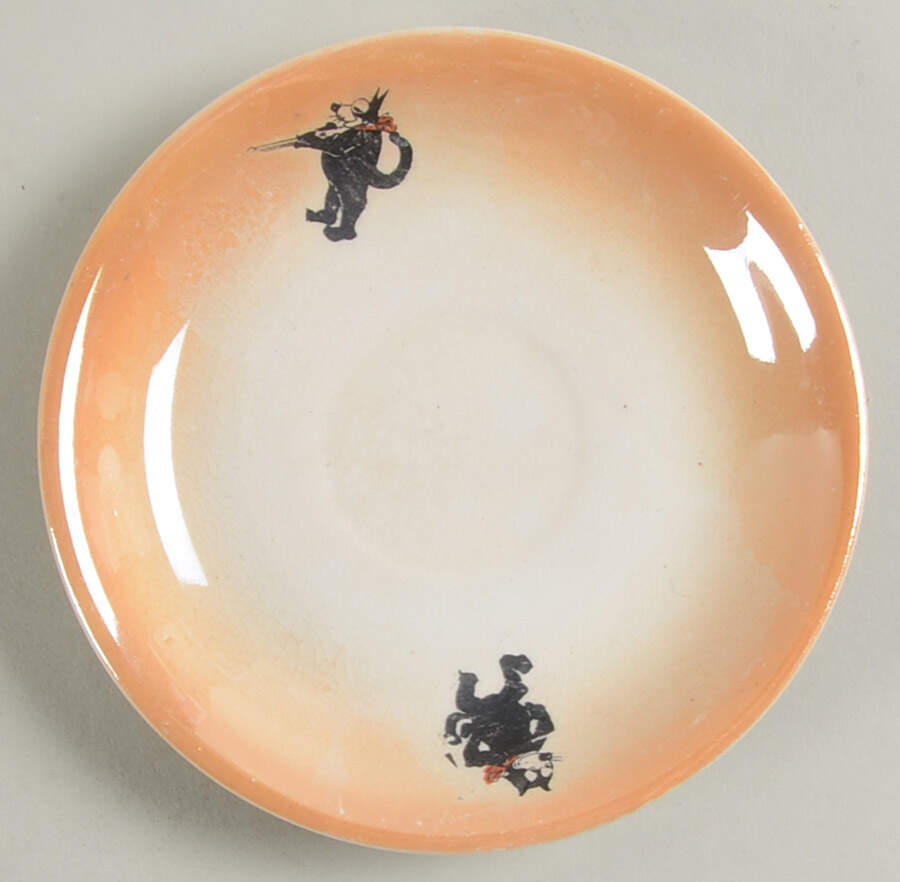 Felix the Cat Saucer for Footed Cup by Bennett Potteries-1