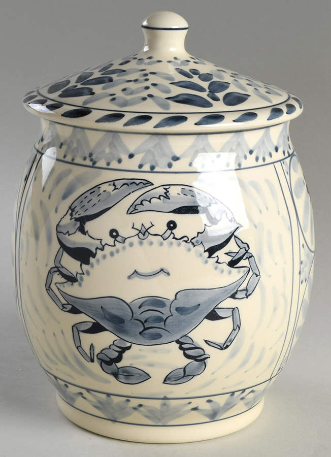 Blue Crab Cookie Jar & Lid by Blue Crab Bay Co-1