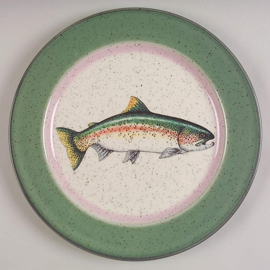 Rainbow Splendor Dinner Plate by Big Sky Carvers-1