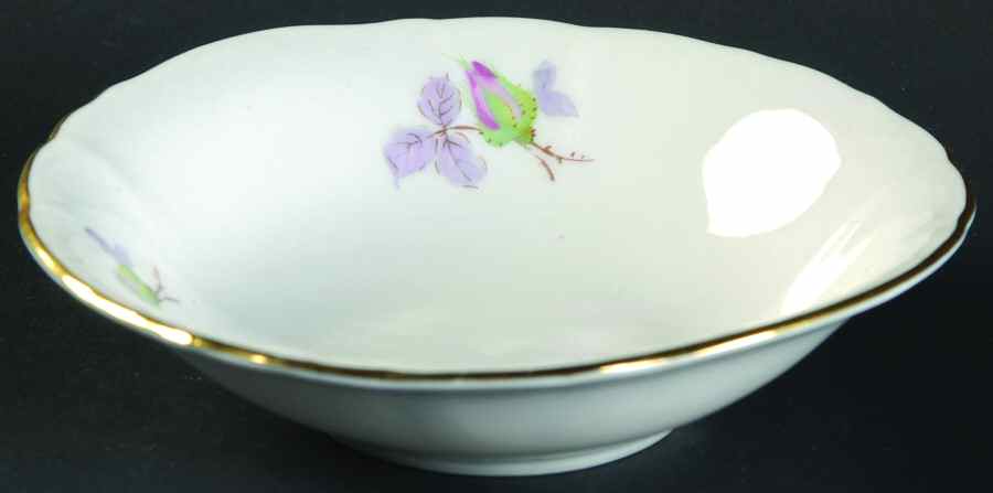 BOH165 (Scrolls, Ribs) Fruit/Dessert (Sauce) Bowl by Bohemia Ceramic Works-1