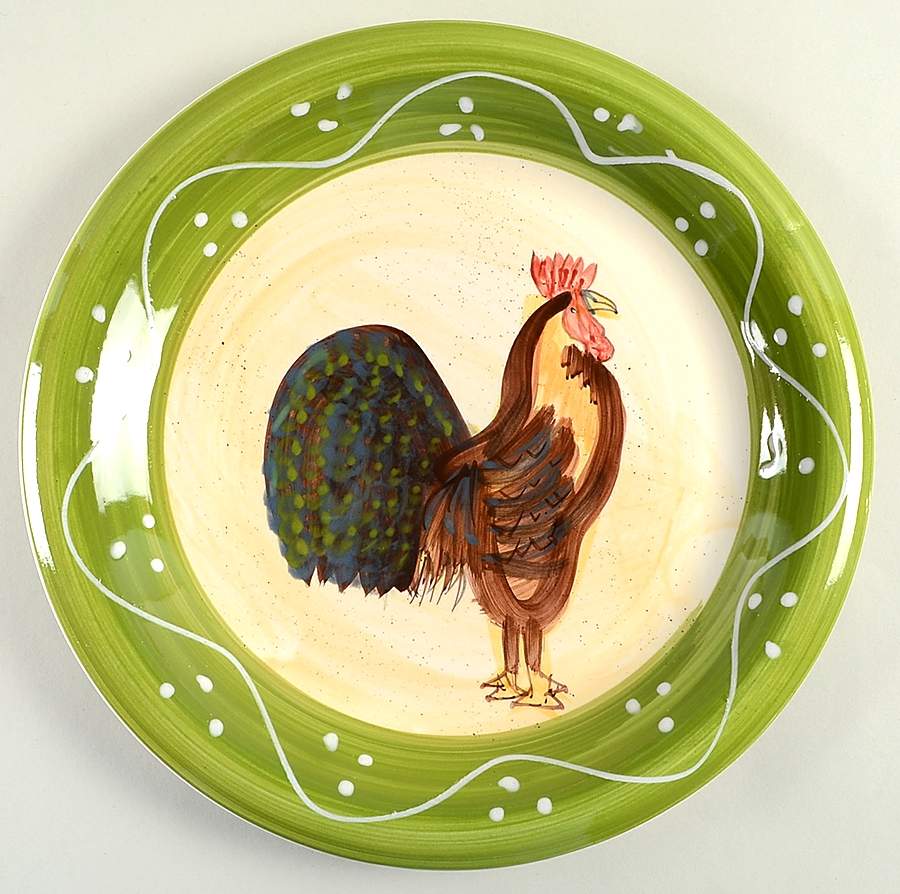 Rooster Strut Collection Dinner Plate by Baum Brothers-1