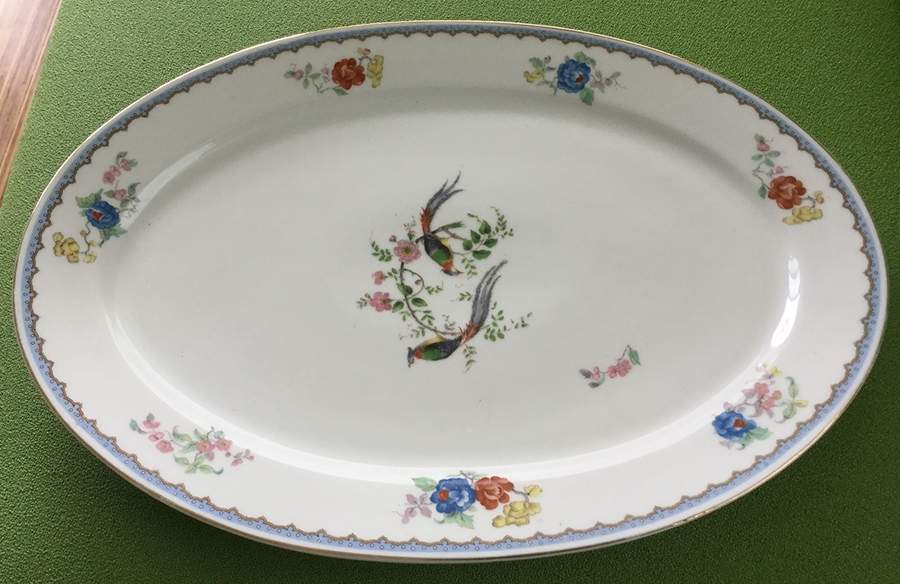 BAL25 16" Oval Serving Platter by H Balleroy-1