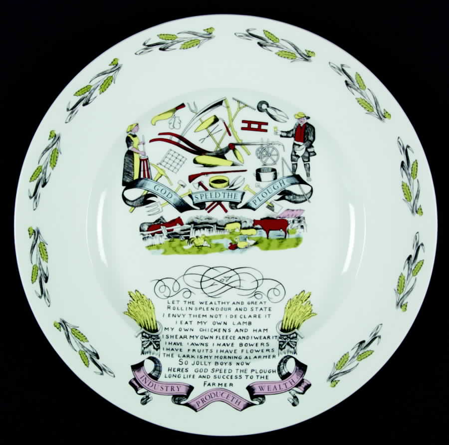 Farmers Arms (No Trim) Dinner Plate by Burgess & Leigh-1