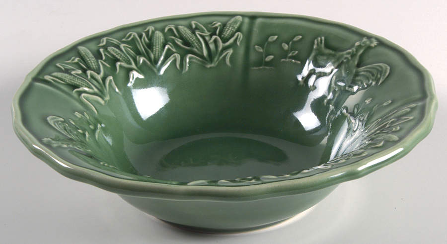 Hen & Rooster Coupe Cereal Bowl by Bordallo Pinheiro-1
