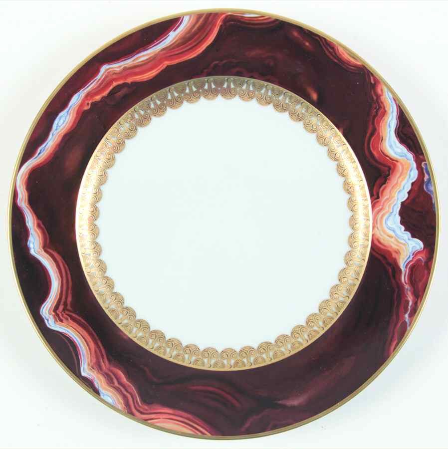 Oriental Alabaster Dinner Plate by Bernardaud-1