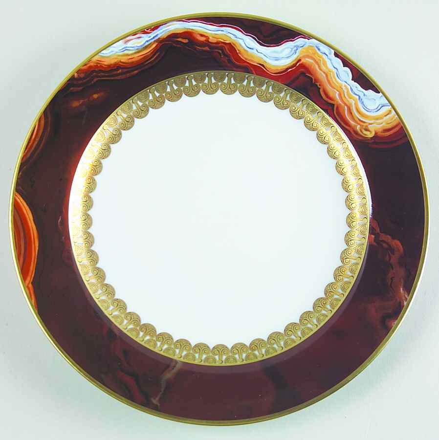 Oriental Alabaster Salad Plate by Bernardaud-1