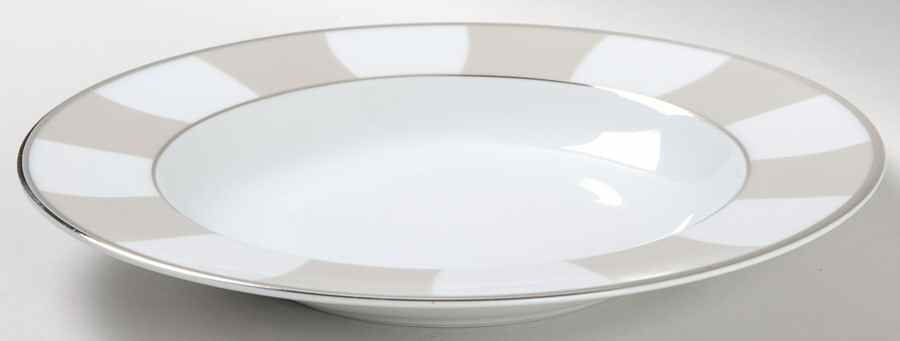Galerie Royale Linen (Grege) Rim Soup Bowl by Bernardaud-1