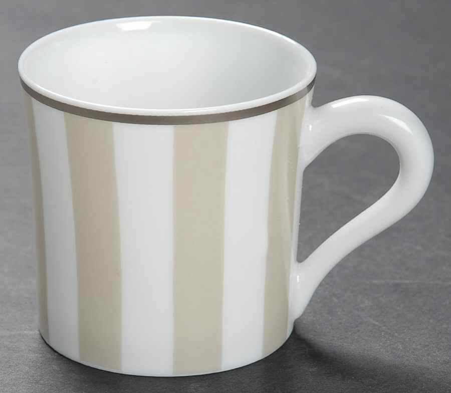 Galerie Royale Linen (Grege) Flat Demitasse Cup by Bernardaud-1