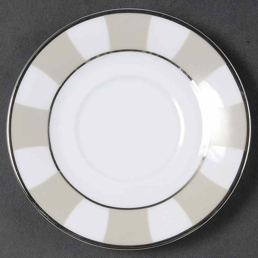 Galerie Royale Linen (Grege) Saucer for Demitasse Cup by Bernardaud-1