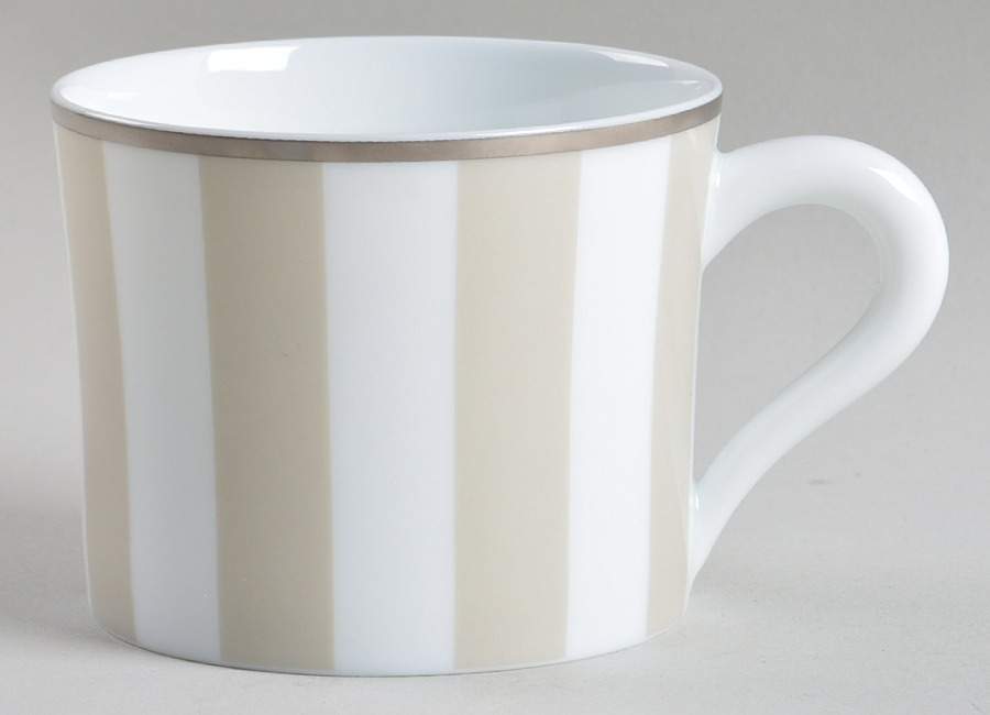 Galerie Royale Linen (Grege) Flat Cup by Bernardaud-1