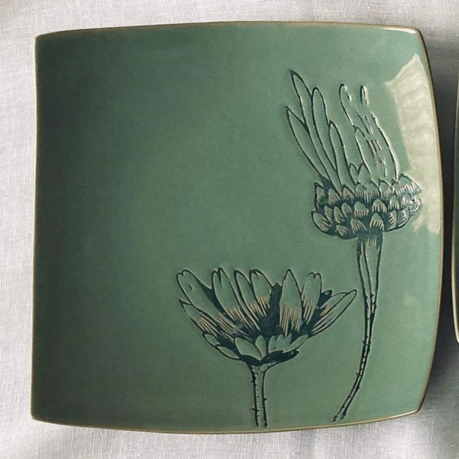 Field Flowers Salad Plate by Baum Brothers-1